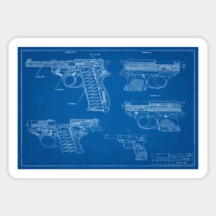 Pistol Blueprint Sticker